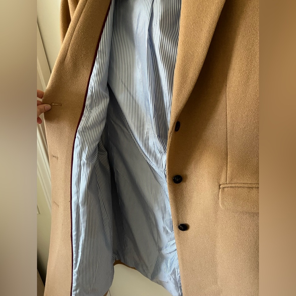 J. Crew Women’s Classic Wool-Blend Topcoat in Camel - Picture 3 of 5